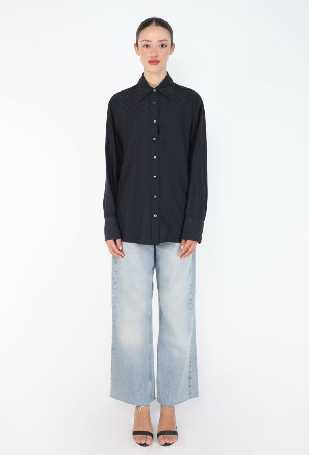 Gucci 1998 Monogram Cotton Shirt - 2