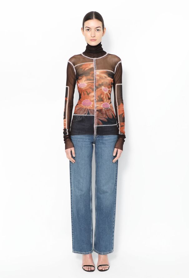 Jean Paul Gaultier Vintage Floral Mesh Top - Late 1990s - 3