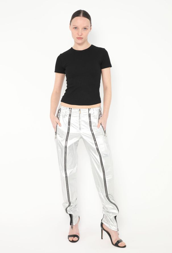 Paco Rabanne S/S 2014 Metallic Zipper Pants - 4