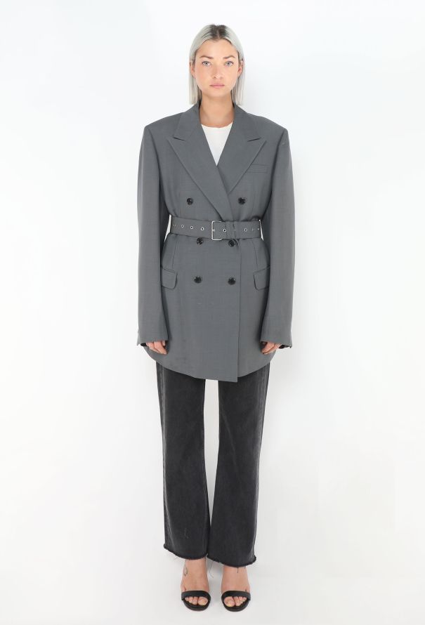 Prada 2018 Oversized Belted Blazer - 5