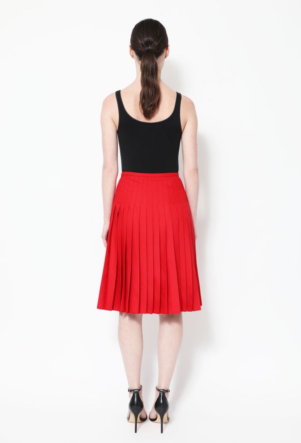 Prada Pleated Crêpe Skirt - 3