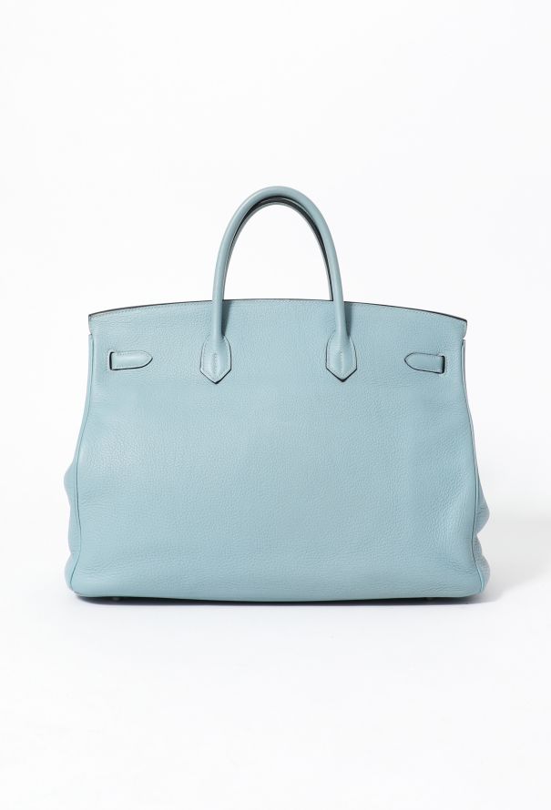 Hermès Bleu Ciel Clemence Birkin 40 - 4