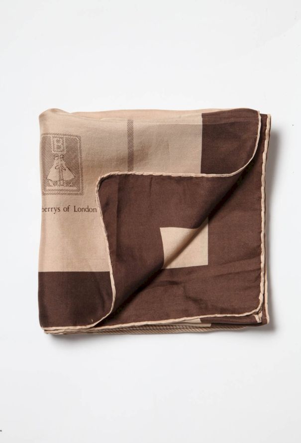 Burberry Vintage Printed Silk Carré - 2