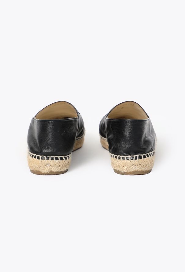 Chanel Leather 'CC' Espadrilles - 4