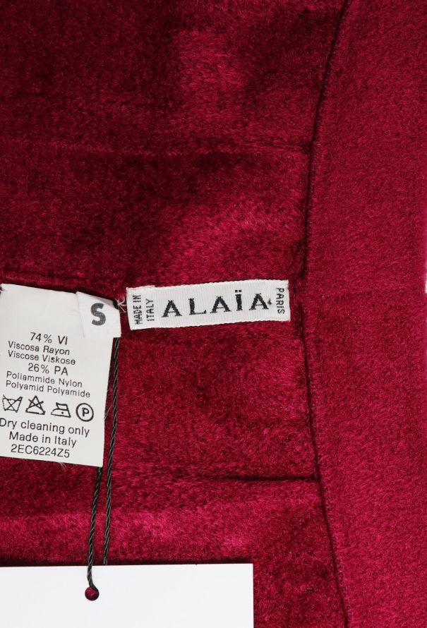 Alaïa '90s Chenille Polka Dot Maxi Skirt - 6