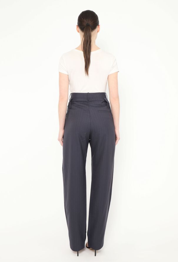 Balenciaga S/S 2018 Tapered Pinstripe Trousers - 5