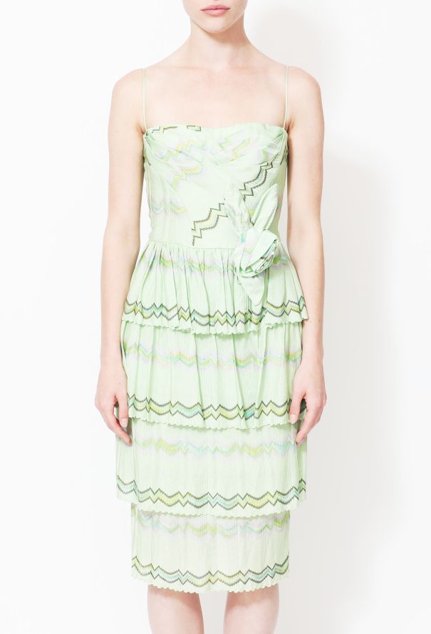 Missoni Tiered Zig Zag Knit Dress - 2