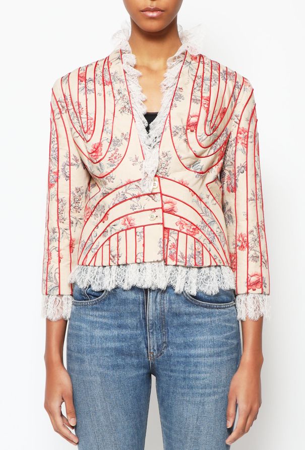 Alexander McQueen STUNNING S/S 2005 Ivory Lace Jacket - 1