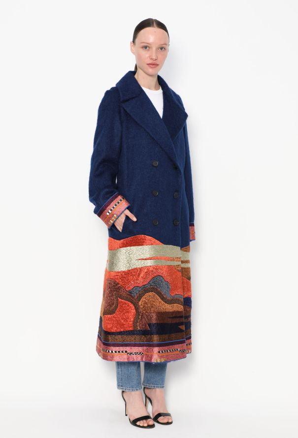 Etro F/W 2015 Landscape Mohair Coat - 5