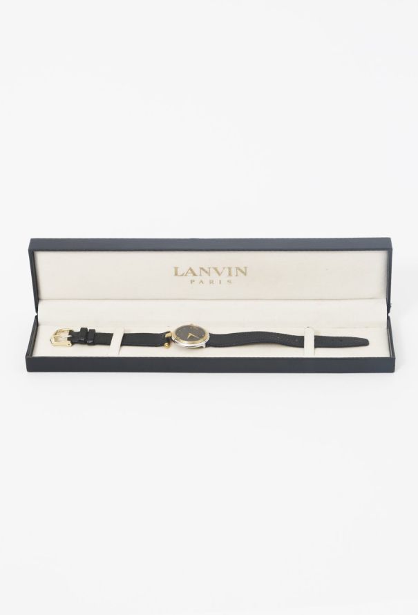 Lanvin Steel & Goldstone Bezel Watch - 1