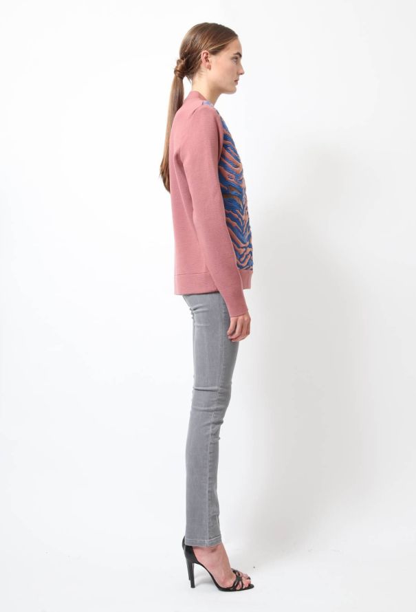 Balenciaga F/W 2012 Sculpted Pink Zebra Sweater - 3