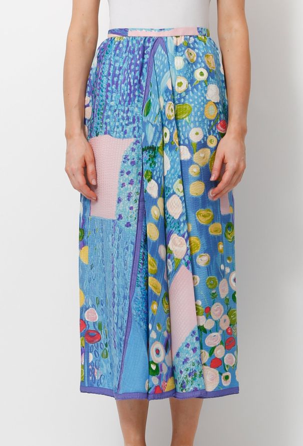 Water lily Print Skirt - 3
