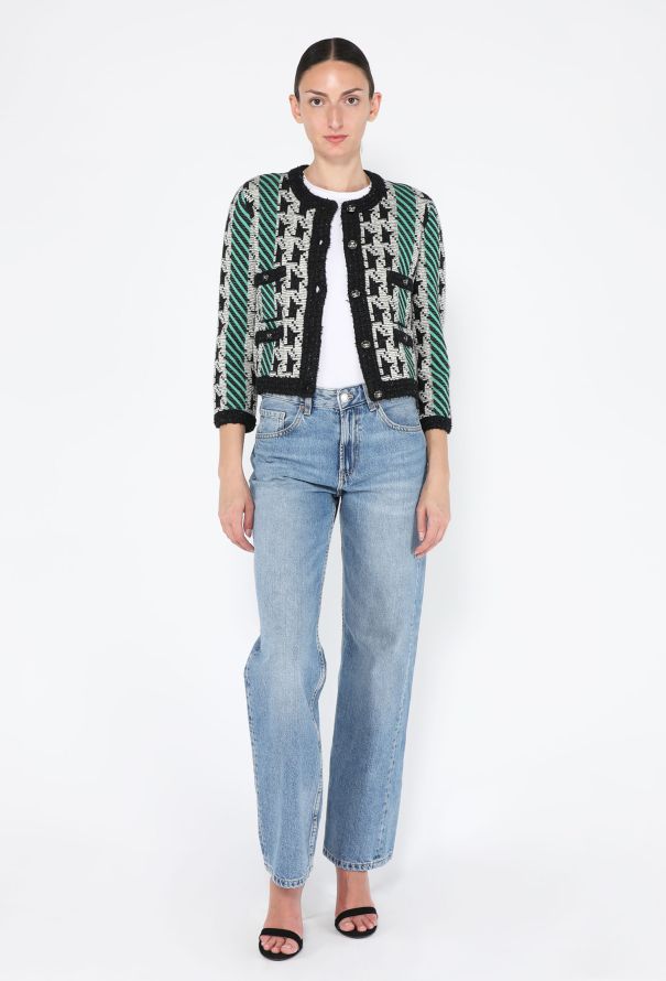 Chanel Wool Houndstooth Jacket, Pre-Fall 2024 - 6
