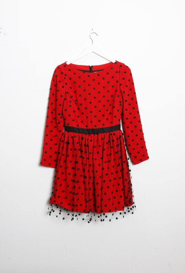 Saint Laurent F/W 2015 Dotted Lace Dress - 8