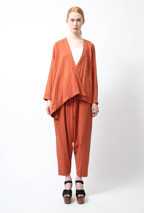 Issey Miyake 1980s Pajama Ensemble Rust - 2