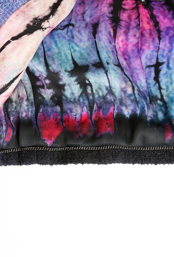 Chanel RARE Pre-Fall 2020 Tie-Dye 'CC' Tweed Jacket - 7
