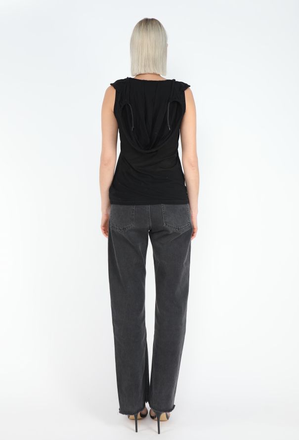 Helmut Lang F/W 1999 Hybrid Hooded Tank - 8