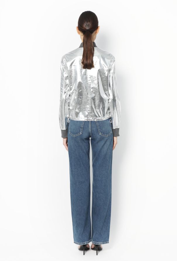 Paco Rabanne 2018 Metallic Bomber Jacket - 6
