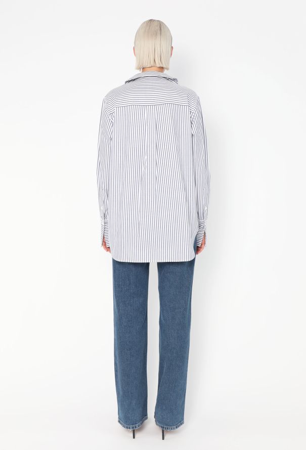 Céline Striped Claudine Tunic - 4