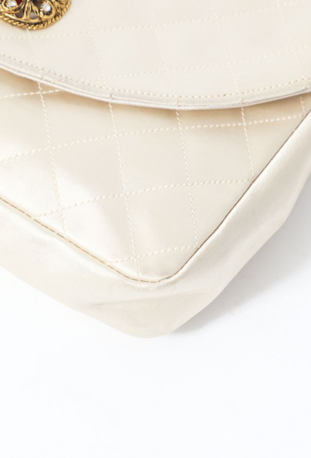 Chanel Rare '90s Gripoix Satin Bag - 7