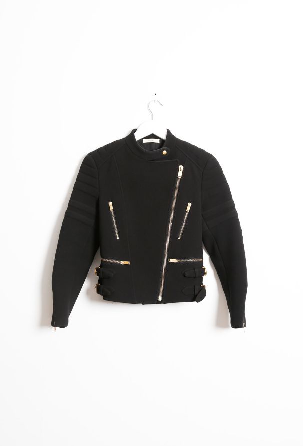 Céline Classic Textured Biker Jacket - 9