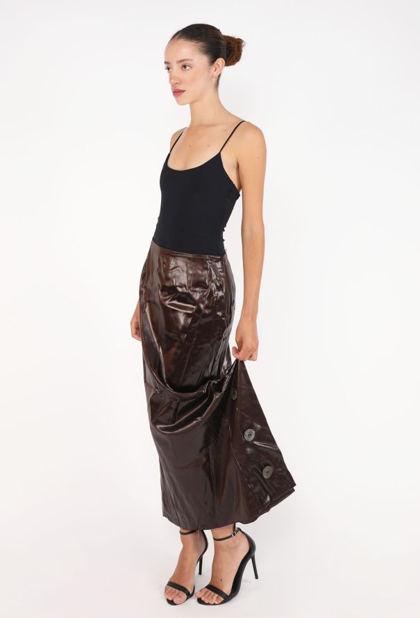 John Galliano Asymmetrical Satin Skirt, 2001 - 2