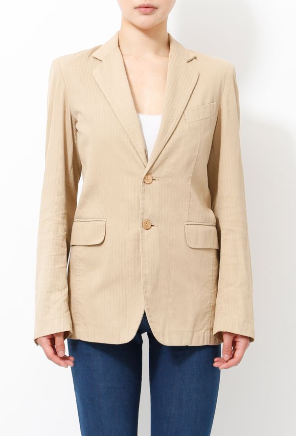 Balenciaga Le Dix 2002 Textured Pinstripe Jacket - 1