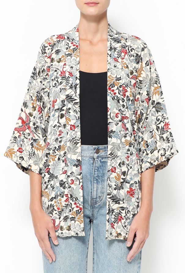 World Treasures Authentic Printed Crêpe Kimono - 1