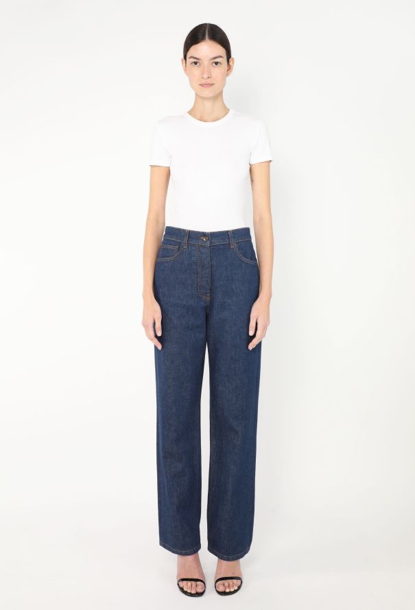 The Row Borjis Mid-Rise Full-Length Straight-Leg Jeans - 3