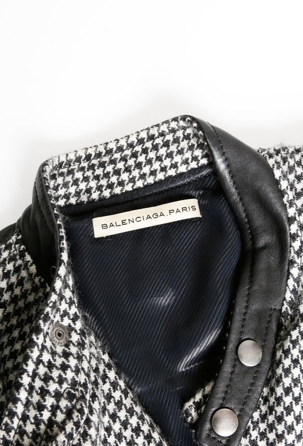 Balenciaga Houndstooth Biker Jacket - 5