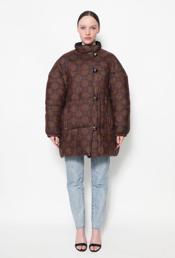 Saint Laurent Vintage Floral Puffer Jacket - 3