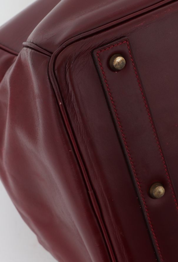 Hermès '80s Rouge H Box Haut à Courroies 50 - 13