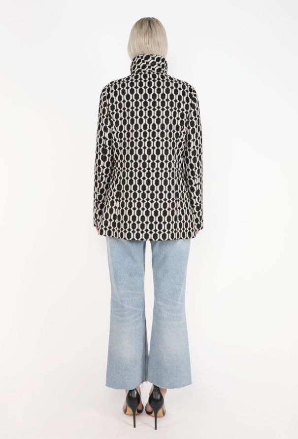 Gucci Geometric Jacquard Peacoat, 2021 - 6