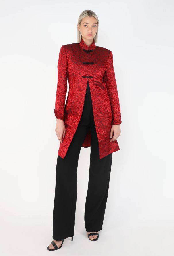 Shanghai Tang Silk Jacquard Tang Coat, 1990s - 3