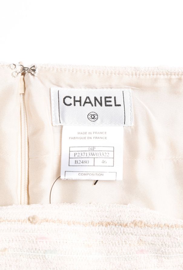Chanel S/S 2004 Pleated Tweed Skirt - 6
