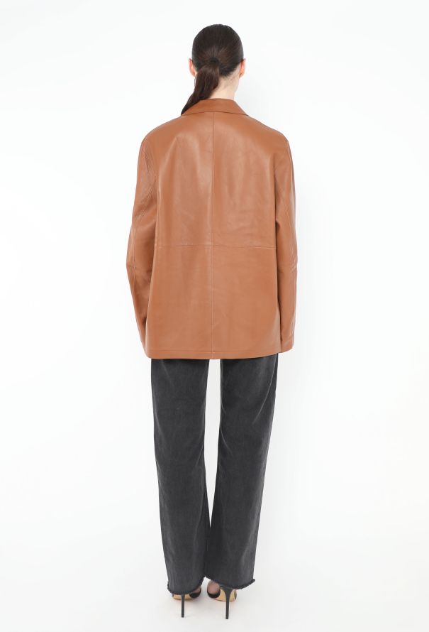 Toteme 2024 Lambskin Leather Jacket - 5