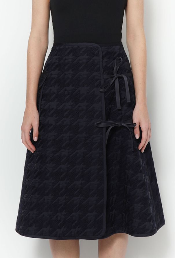 Noir Kei Ninomiya Houndstooth Wrap Skirt - 2