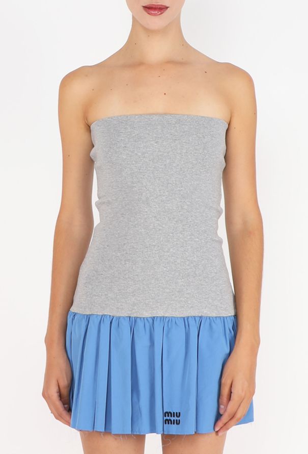 Miu Miu Jersey Pleated Mini Dress, 2025 - 2