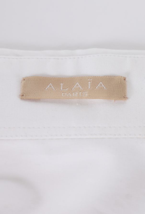Alaïa Fluted Peplum Shirt - 6