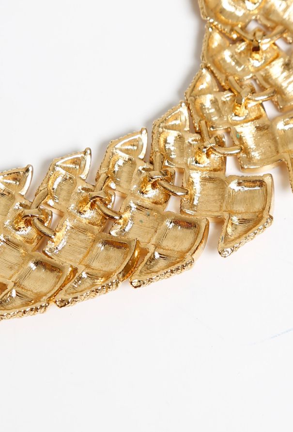 80s Napier Chainlink Collar Necklace - 7