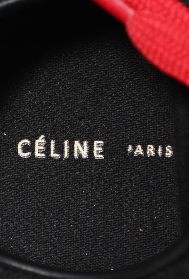 Céline S/S 2017 Canvas Sneakers with Leather Trim - 8