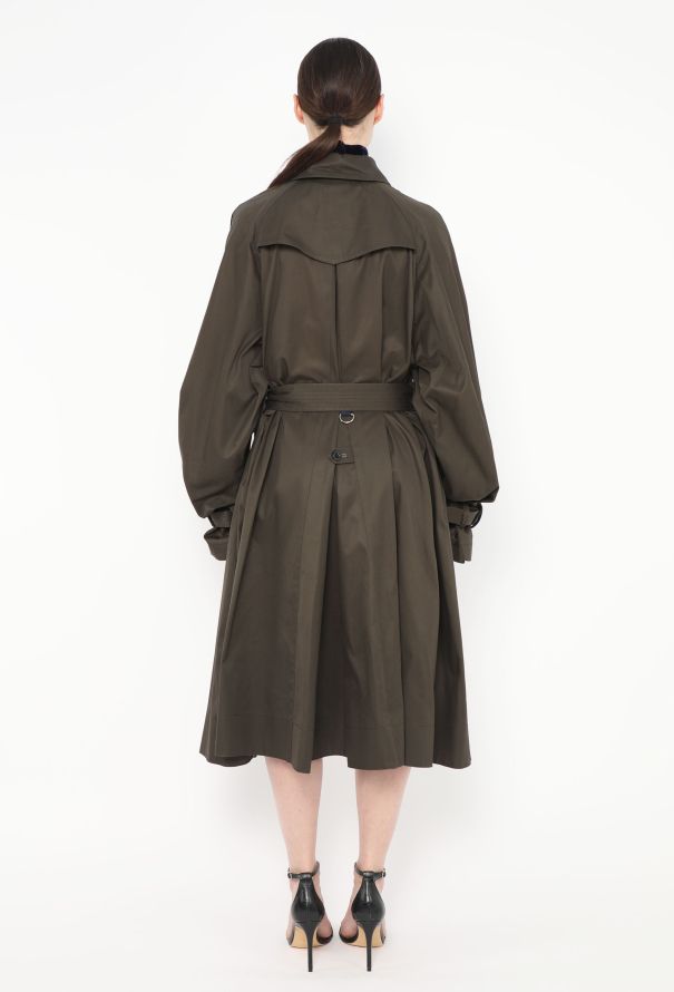 Sacai F/W 2021 Belted Velvet Trench Dress - 5