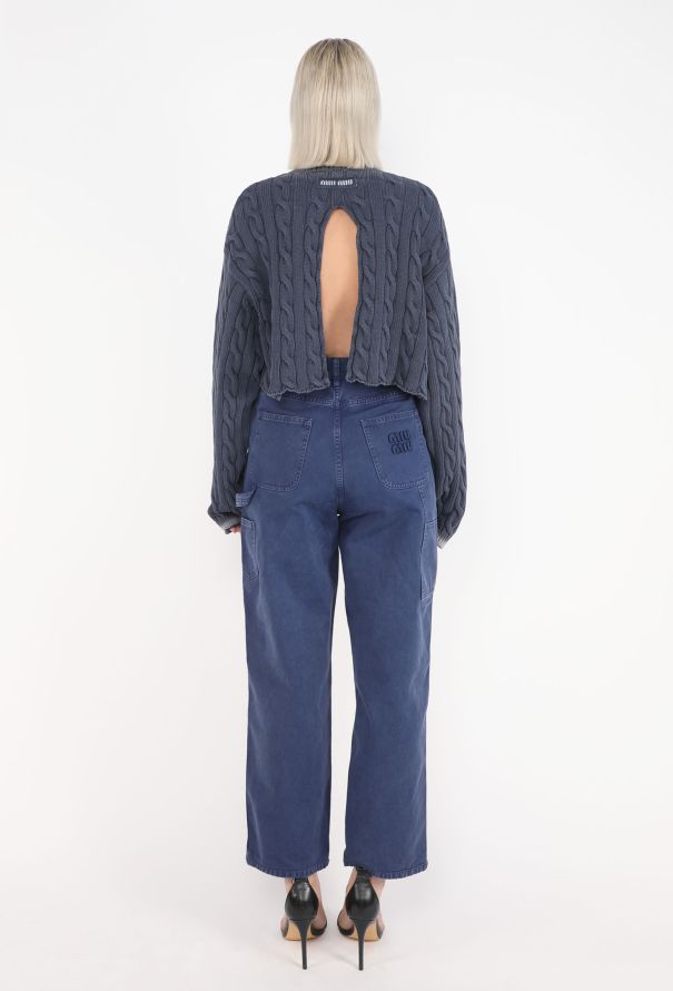 Miu Miu Cropped Cable-Knit Sweater, S/S 2022 - 3