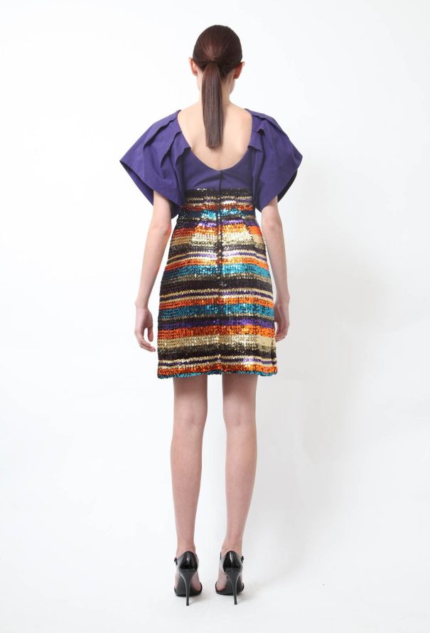 Modern Designers Kenzo Purple Sequined Dress - 3