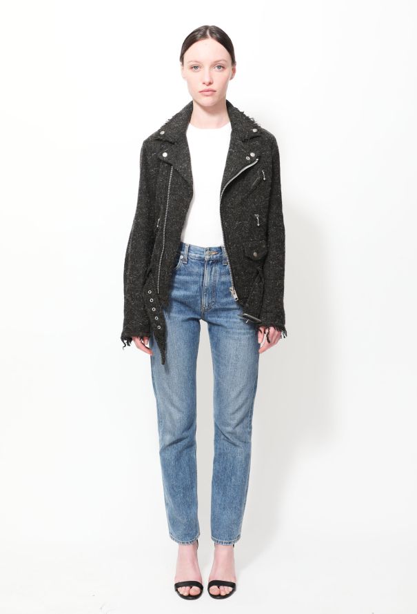 Junya Watanabe 2011 Distressed Wool Biker Jacket - 3