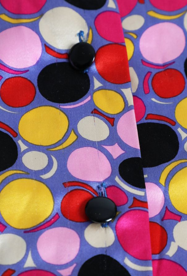 Givenchy 80s Graphic Lavallière Silk Blouse - 7
