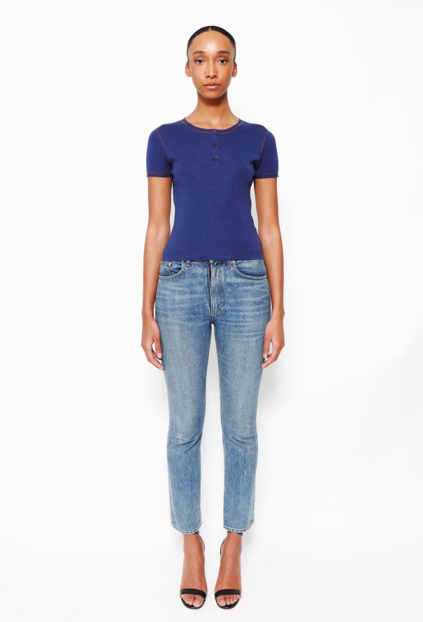 Chanel Ribbed Cotton 'CC' Top - 2