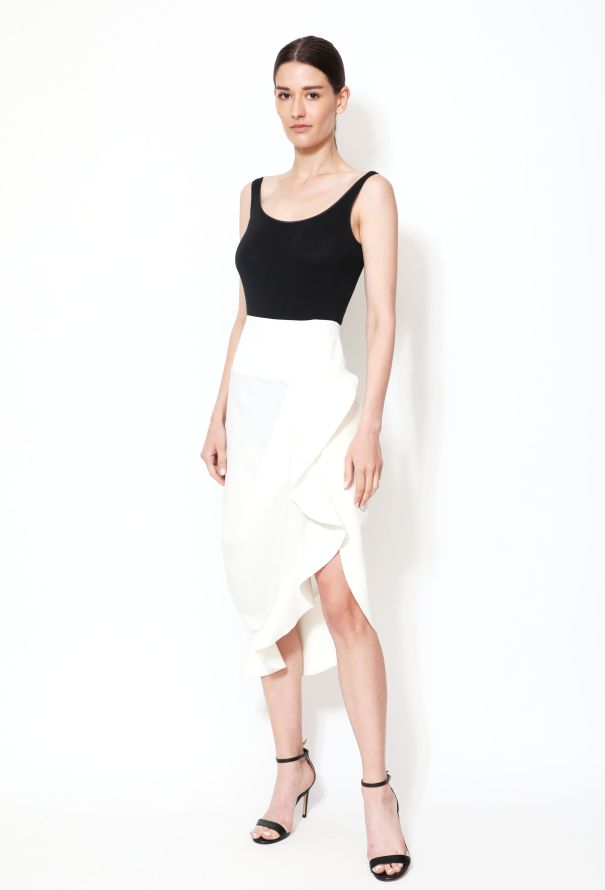 Balenciaga 2013 Draped Flamenco Silk Skirt - 3
