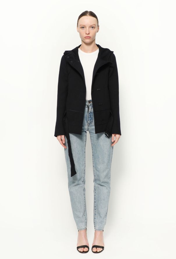 Prada Classic Hooded Wool Jacket - 2