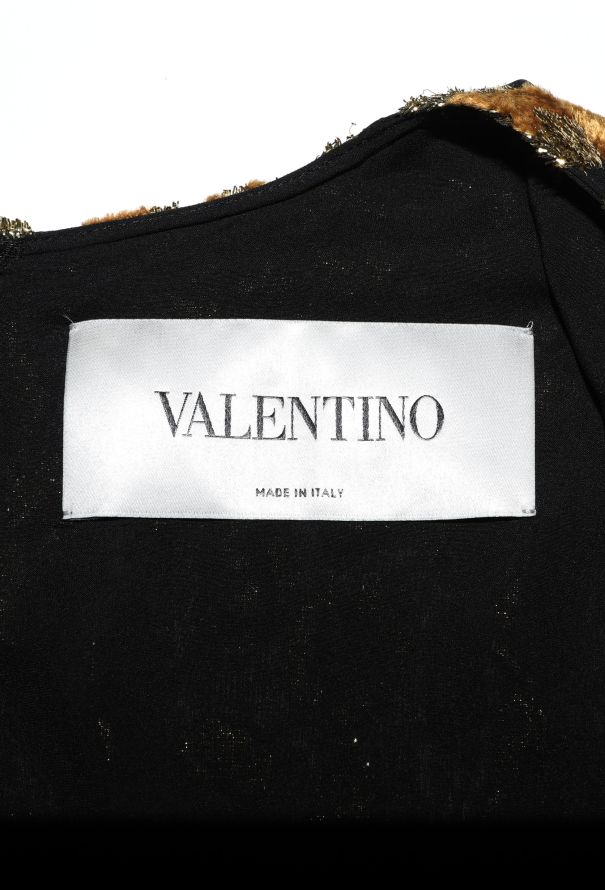 Valentino 2019 Brocade Leopard Chiffon Jumpsuit - 6